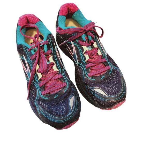 BROOKS GHOST TEAL/PURPLE ATHLETIC SHOES SIZE 8.5 - Picture 1 of 12